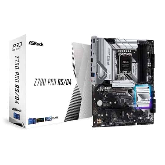 ASRock Intel Z790 Pro RS/D4 DDR4 PCIe 5.0 ATX Motherboard